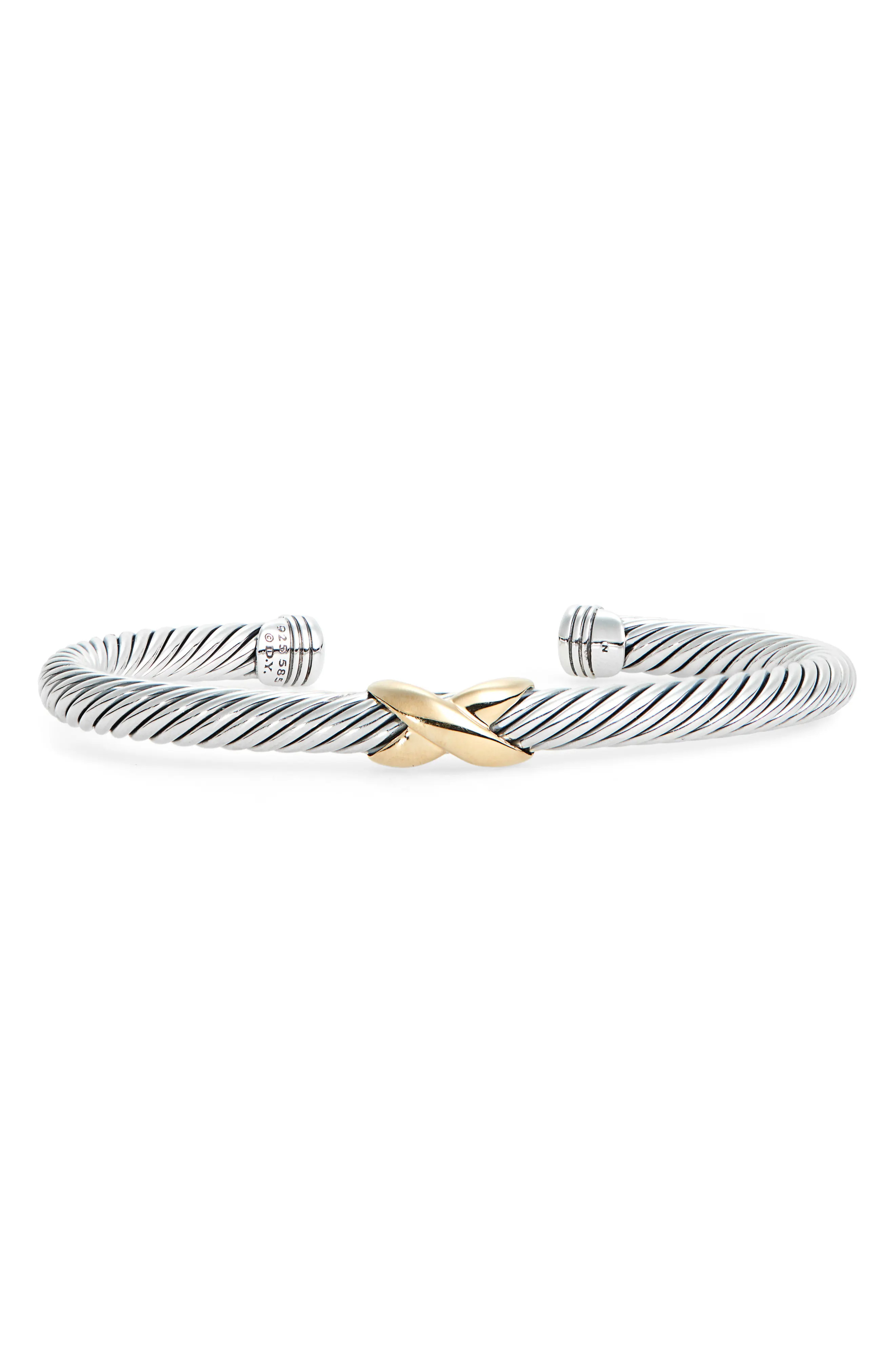Women's David Yurman X Bracelet With Gold | Nordstrom