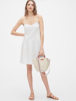 Crossback Embroided Dress | Gap (US)