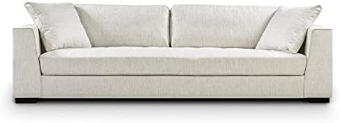 Leephen Poly and Bark Capri Modern Mid Century Fabric Sofa, Pillows Included, Solid Wood Frame, W... | Amazon (US)