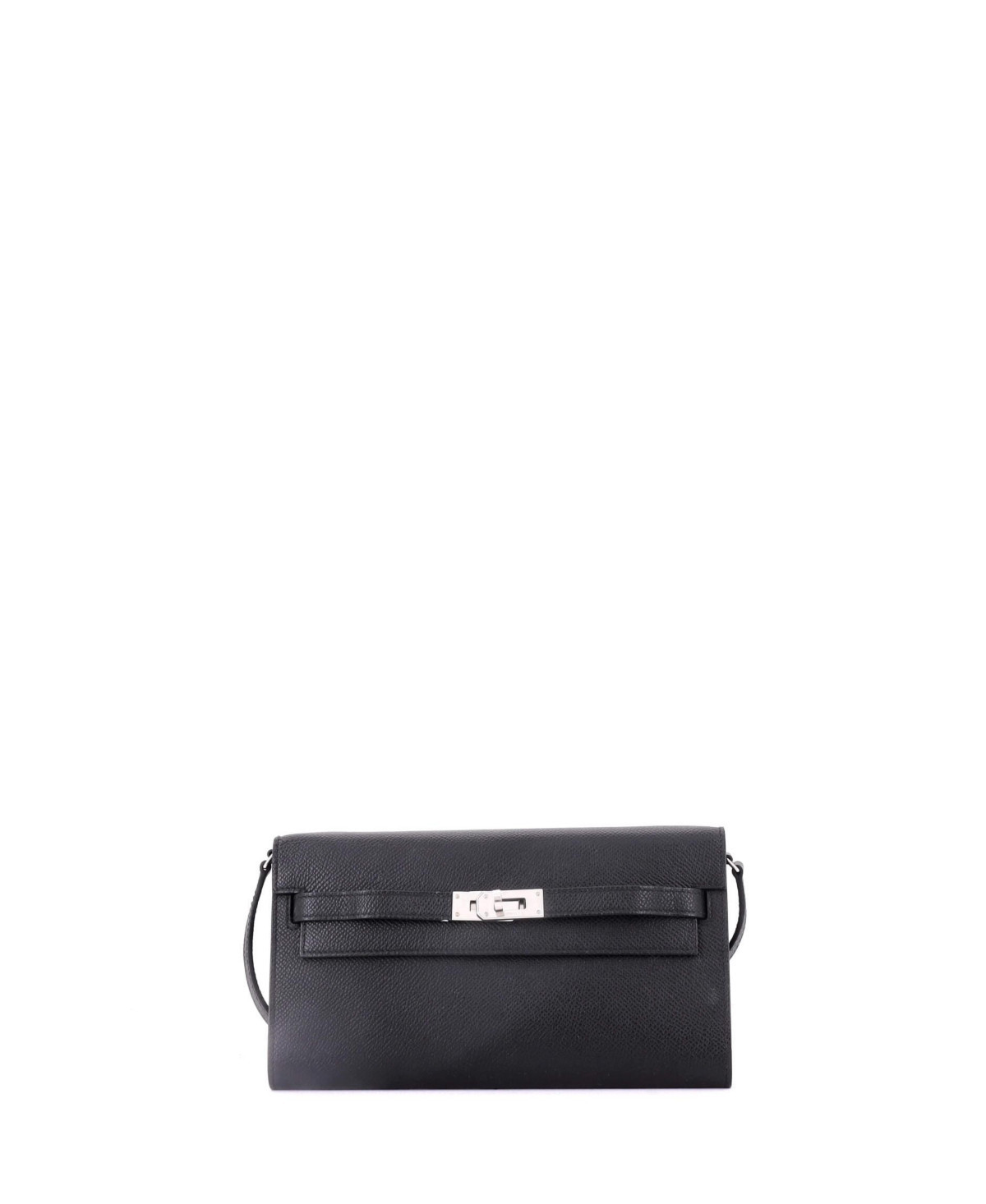 Pre-Owned HERMES Kelly To Go Wallet Epsom - Black | Macy's