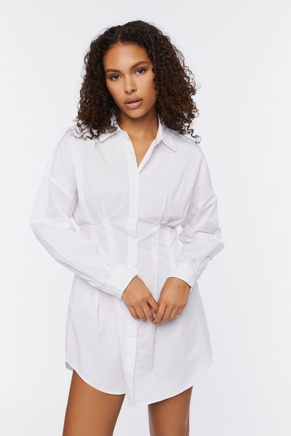 Poplin Mini Shirt Dress | Forever 21 (US)