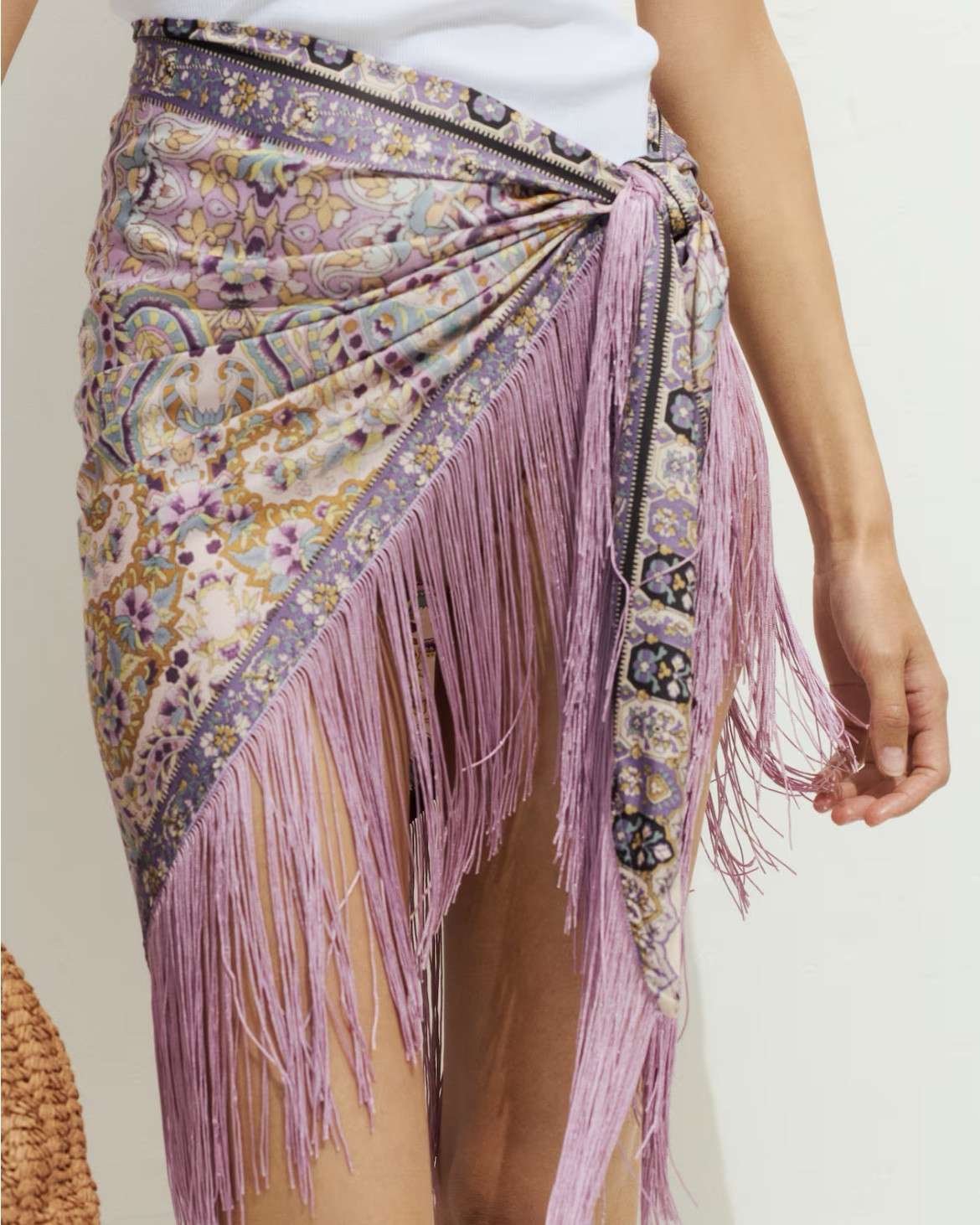 Fringe wrap sarong 
Swimsuit cover up 

#LTKSeasonal
