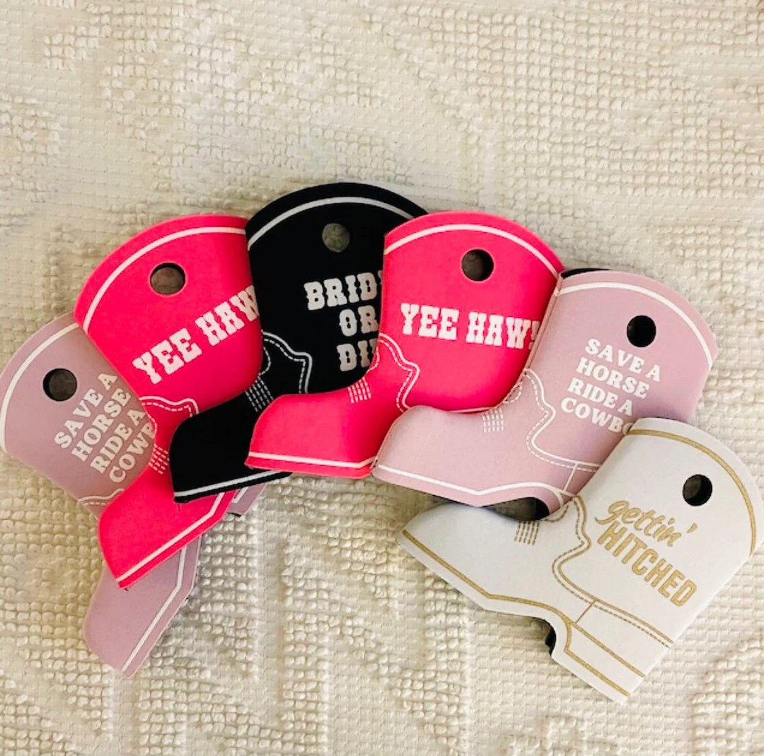 COWGIRL BOOT Can Cooler Last Rodeo Bachelorette Party - Etsy | Etsy (US)