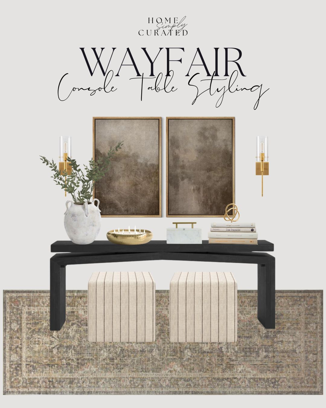 Upgrade your entry way with this best selling console table! Shop these table accents to help style it!


console table, runner, wall art, sconces, ceramic vase, faux stems, candle, table books, Wayfair, ottoman, console table accents, table accents, Wayfair home finds, entryway 

 

#LTKHome
