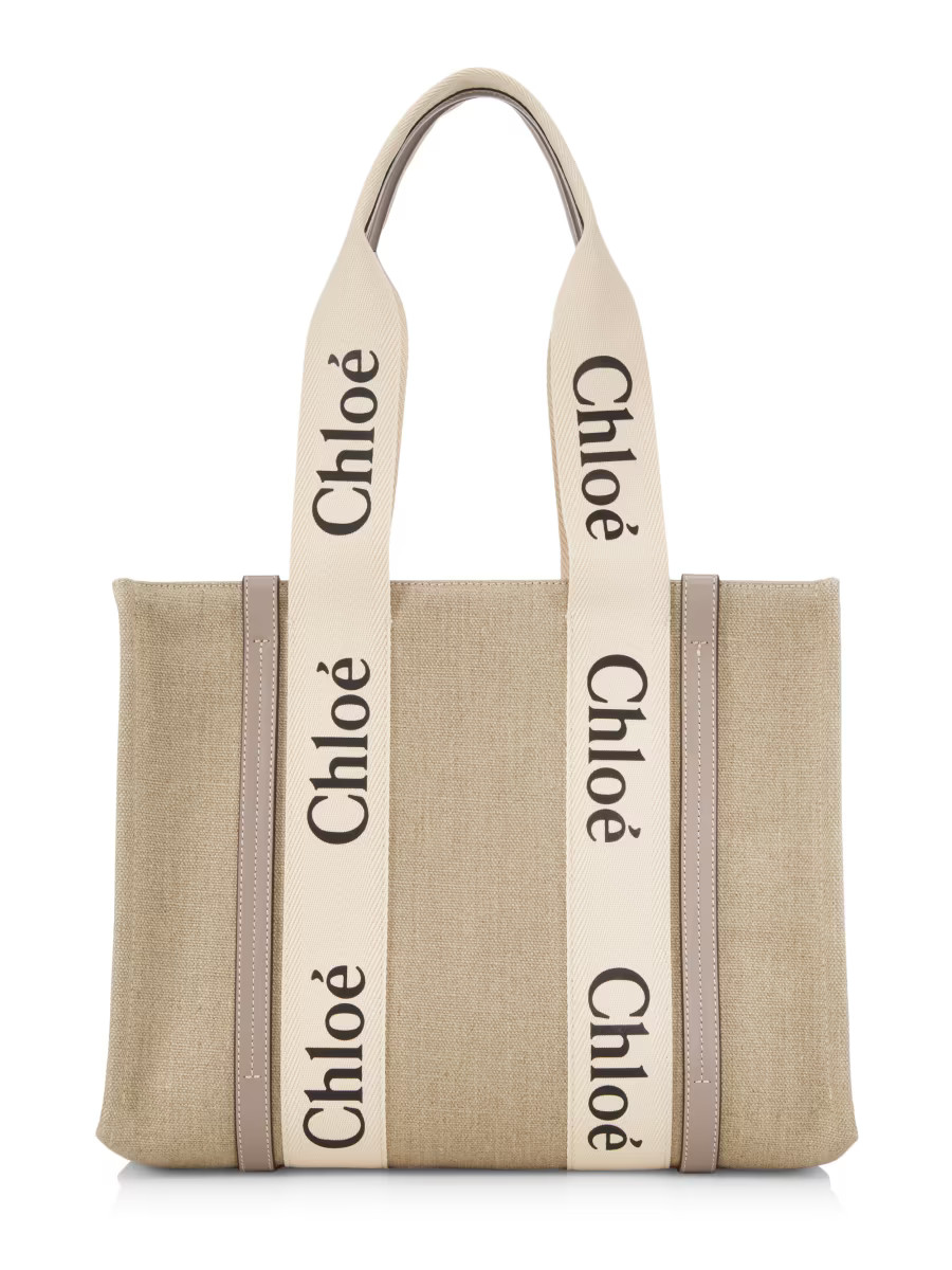 Chloé Medium Woody Tote Bag | Saks Fifth Avenue | Saks Fifth Avenue