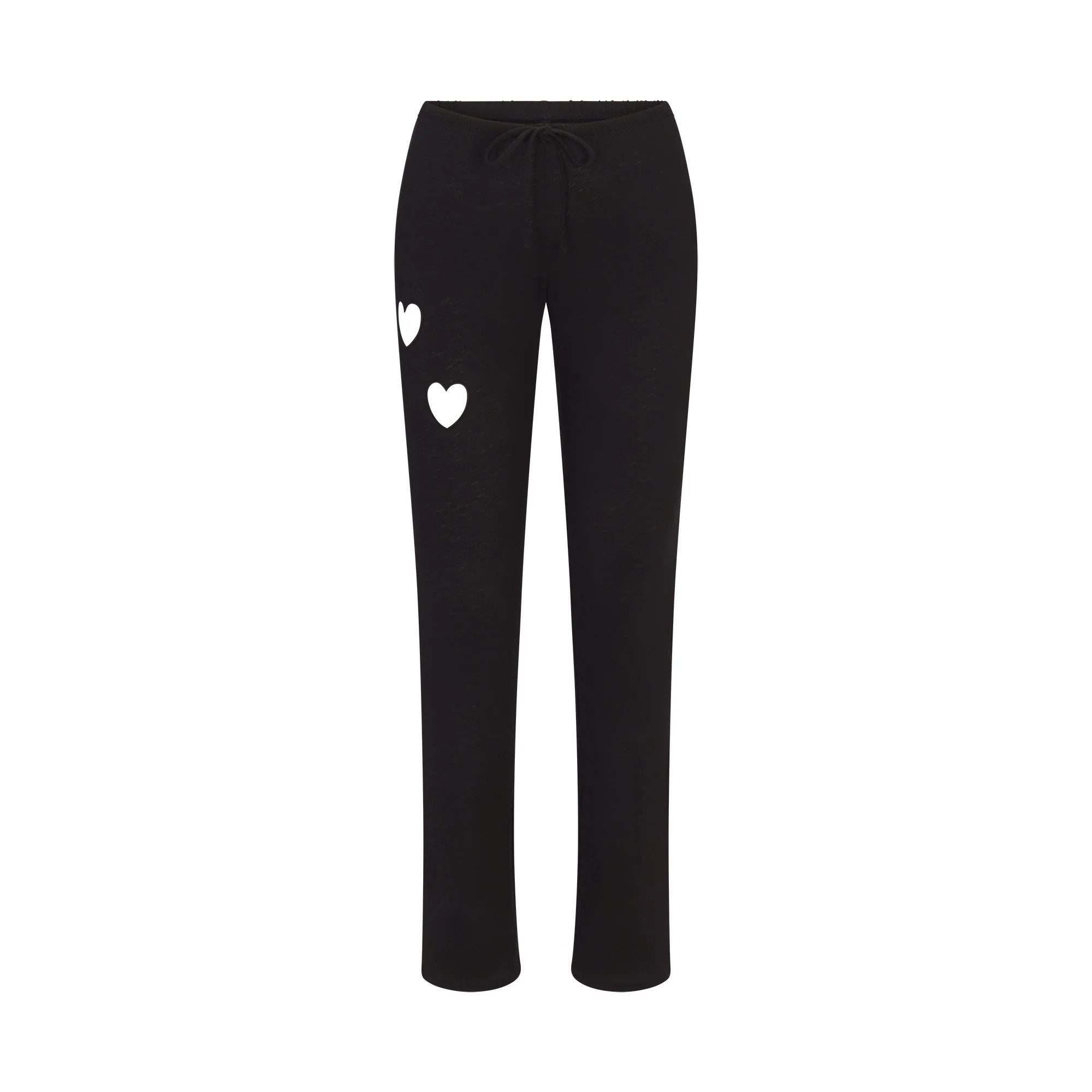 WORN IN JERSEY HEART STRAIGHT LEG PANT | WASHED ONYX | SKIMS | SKIMS (US)