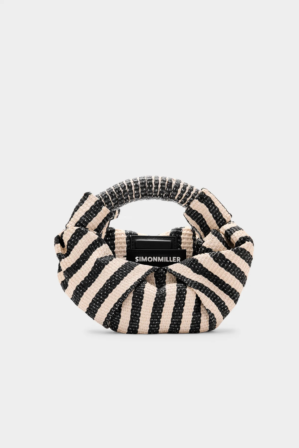 Lopsy Bag In Black/White Stripe | Simon Miller