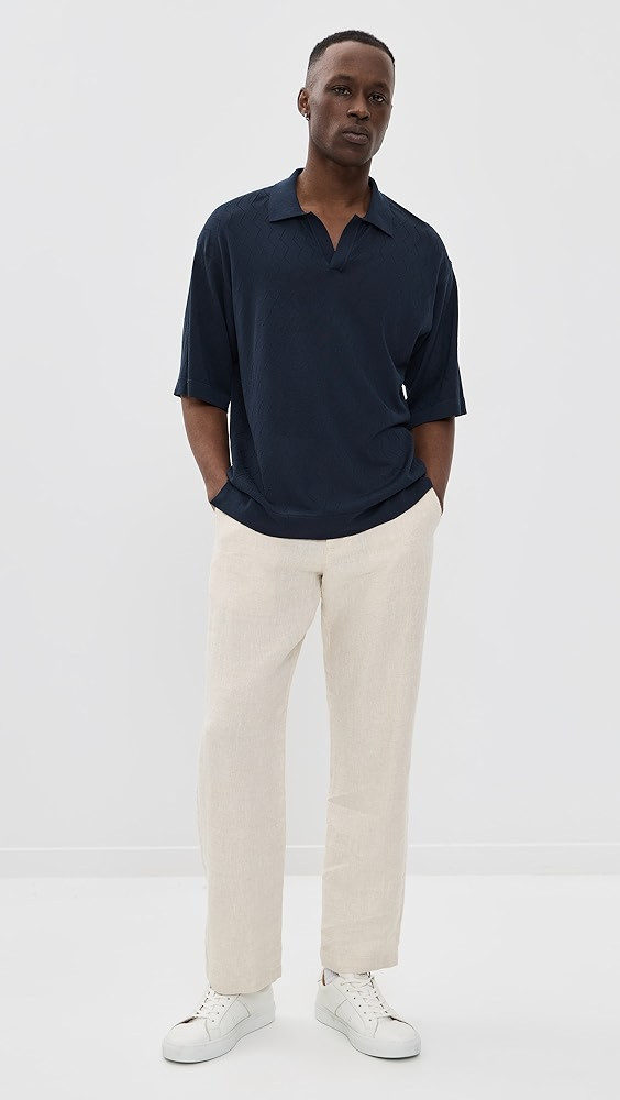 Pele Textured Knit Polo | Shopbop