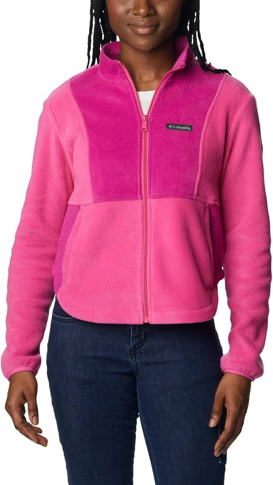 Columbia Women's Tested Tough in Pink Colorblock Full Zip | Amazon (US)