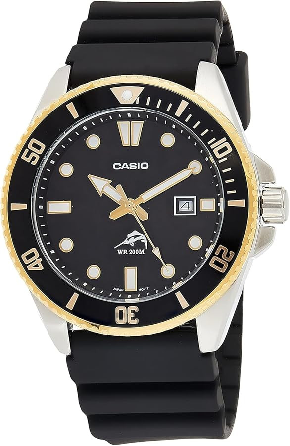 Casio MDV106 Series | Unisex Analog Watch | 200M WR | Stainless Steel Case | Resin Band | 2 Hand ... | Amazon (US)