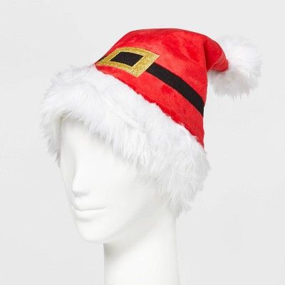Santa Belt Hat Red - Wondershop&#8482; | Target