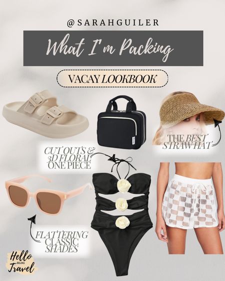 Currently packing for our beach vacation 🏖️ 

Cover up shorts. Toiletry bag. Swimsuit. One piece swimsuit. Sunglasses. Straw hat. Sandal slides. Slide sandals. Amazon finds. Vacation outfit. Cutout swimsuit. Summer outfit. Summer style. 

#LTKTravel #LTKSwim #LTKFindsUnder100