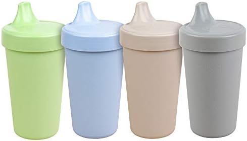 Re- Play Made in USA 4pk - 10 oz. No Spill Sippy Cups in Ice Blue,Leaf,Sand,Grey | Eco Friendly H... | Amazon (US)