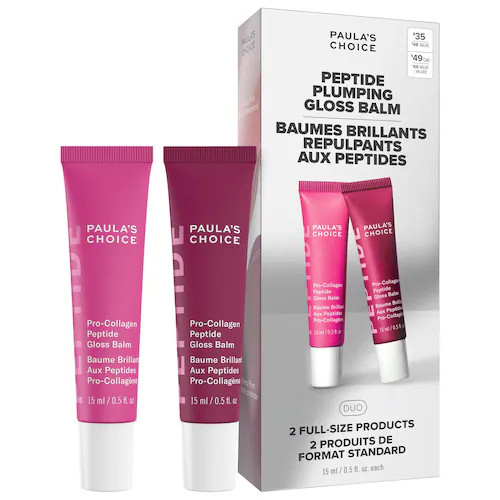 Peptide Plumping Gloss Balm Duo Gift Set for Hydrated, Fuller Lips | Sephora (US)