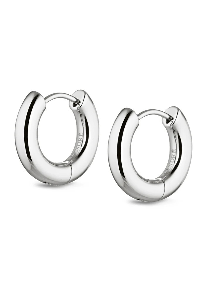 Rosie Huggie Hoop Earrings | Silver | Cendre