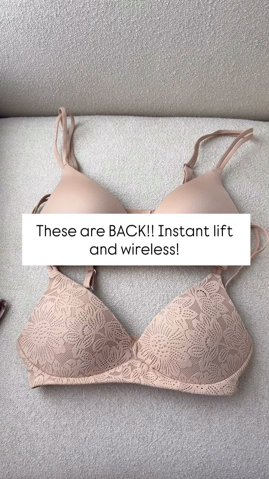 Wireless push-up bras! These LIFT the girlies and have been sold out for a hot minute! I wear 32b and think they are tts + adjustable straps. 

#LTKmorningroutine #LTKootd #LTKFindsUnder50