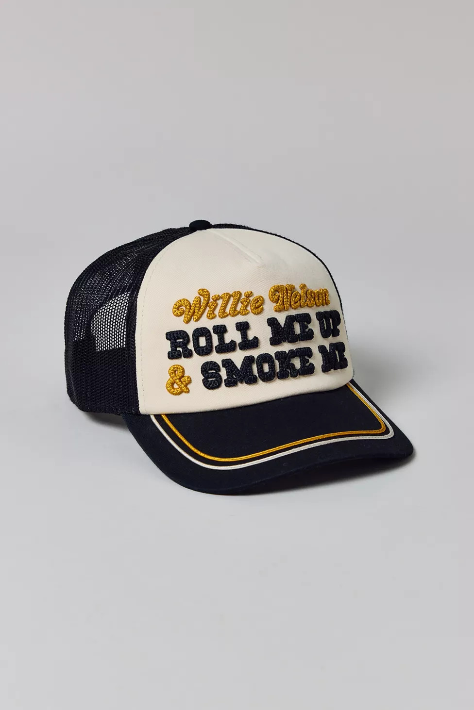 American Needle Willie Nelson Roll Me Up & Smoke Me Trucker Hat | Urban Outfitters (US and RoW)