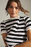 Maeve Striped Ringer Tee | Anthropologie (US)