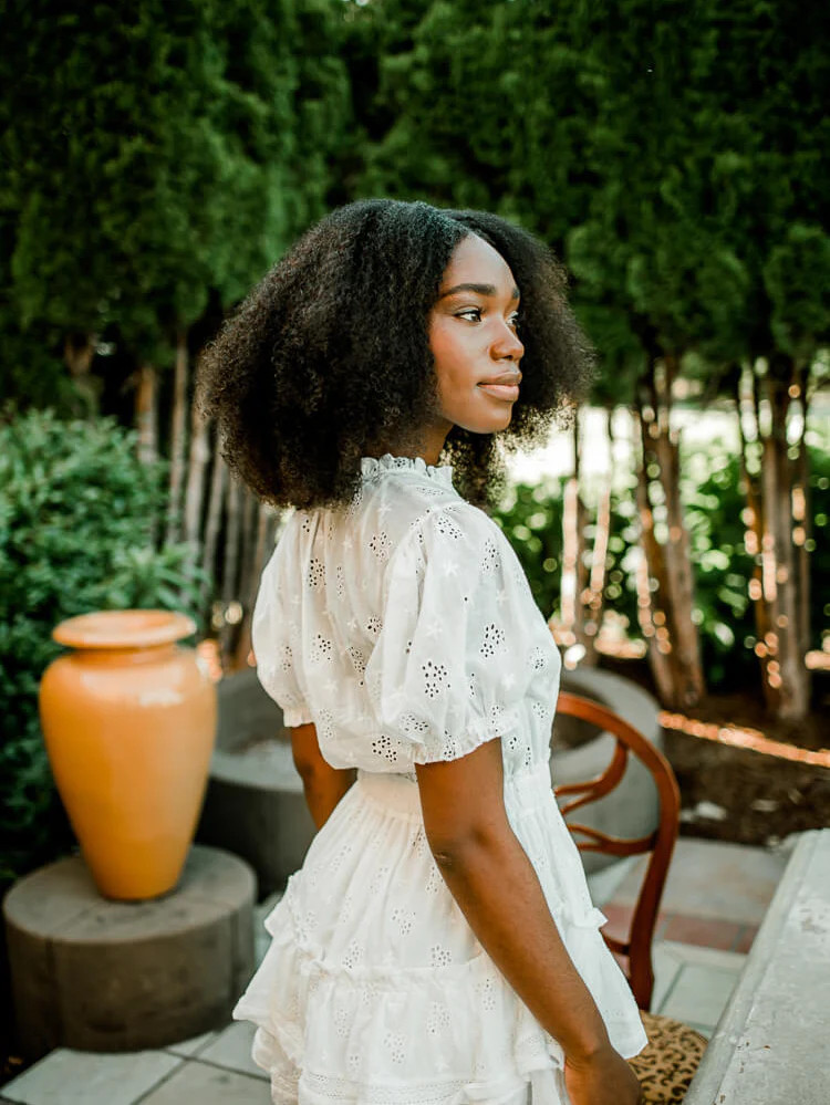 Lovestruck White Eyelet Ruffle Tier Mini Dress | Confête
