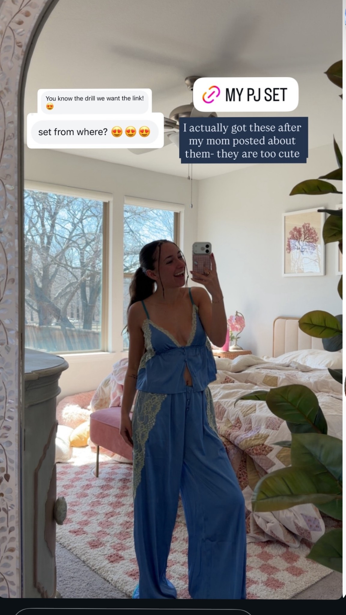 My mom ended up getting these pajamas and I loved them so much so I bought them as well! They are so cute!￼

#LTKdayinmylife #LTKootd #LTKgrwm