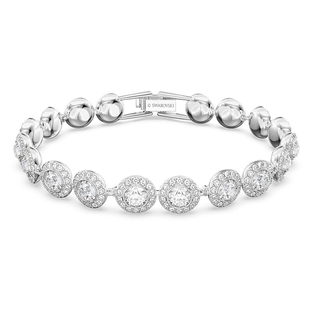 Swarovski Una Angelic Bracelet with White Crystals on a Rhodium Plated Setting | Amazon (US)