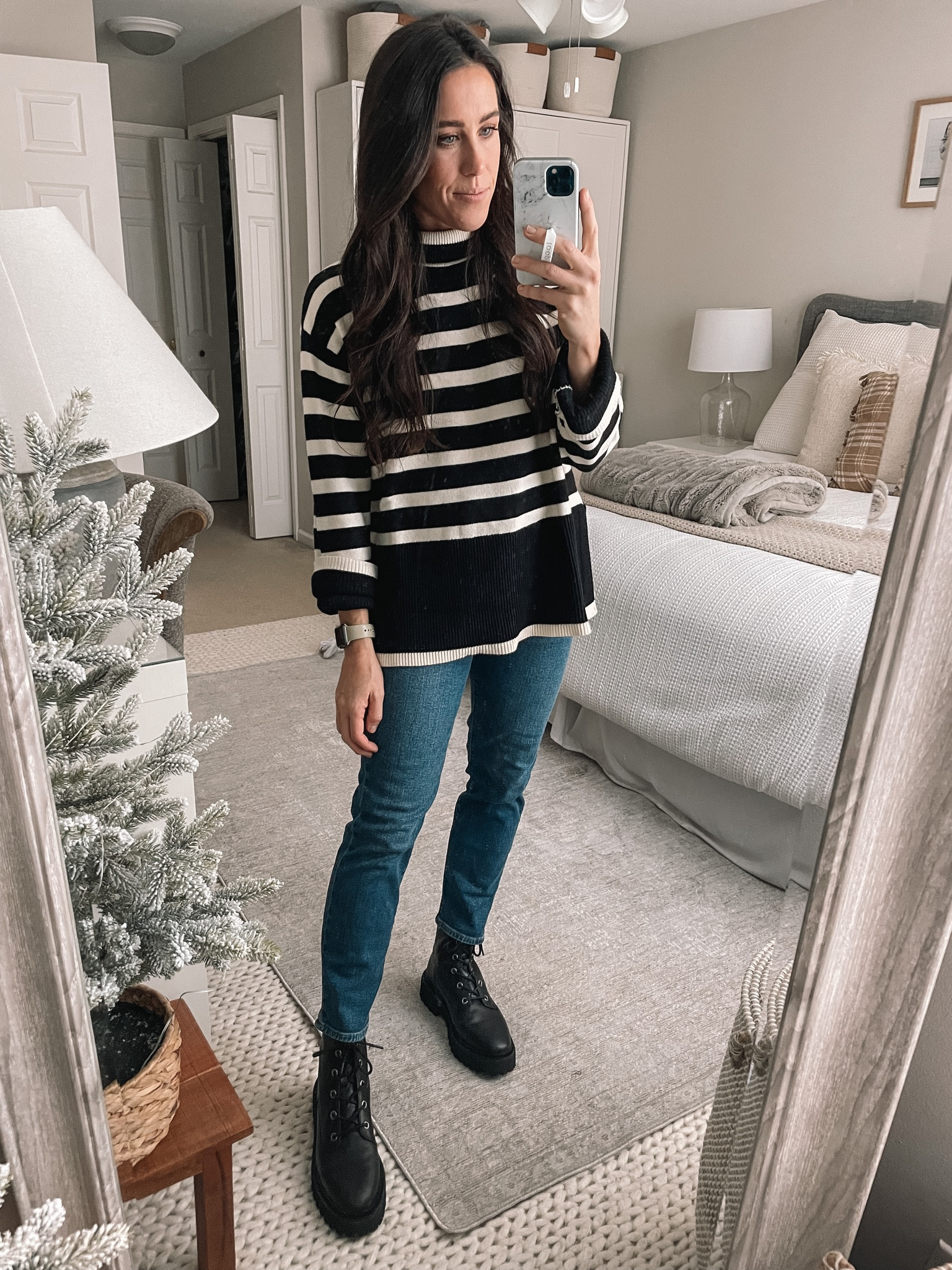 11.28.22
Striped Turtleneck, Madewell jeans and boots 

#LTKCyberweek #LTKsalealert #LTKHoliday
