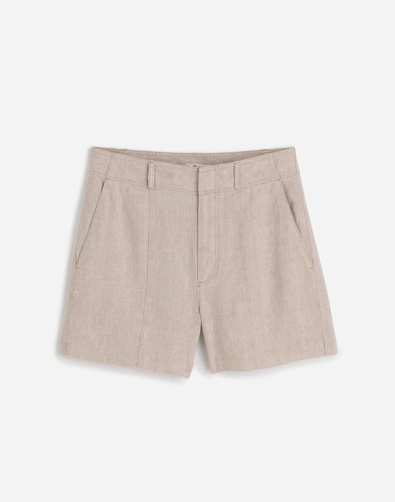 Pintucked Shorts in 100% Linen | Madewell