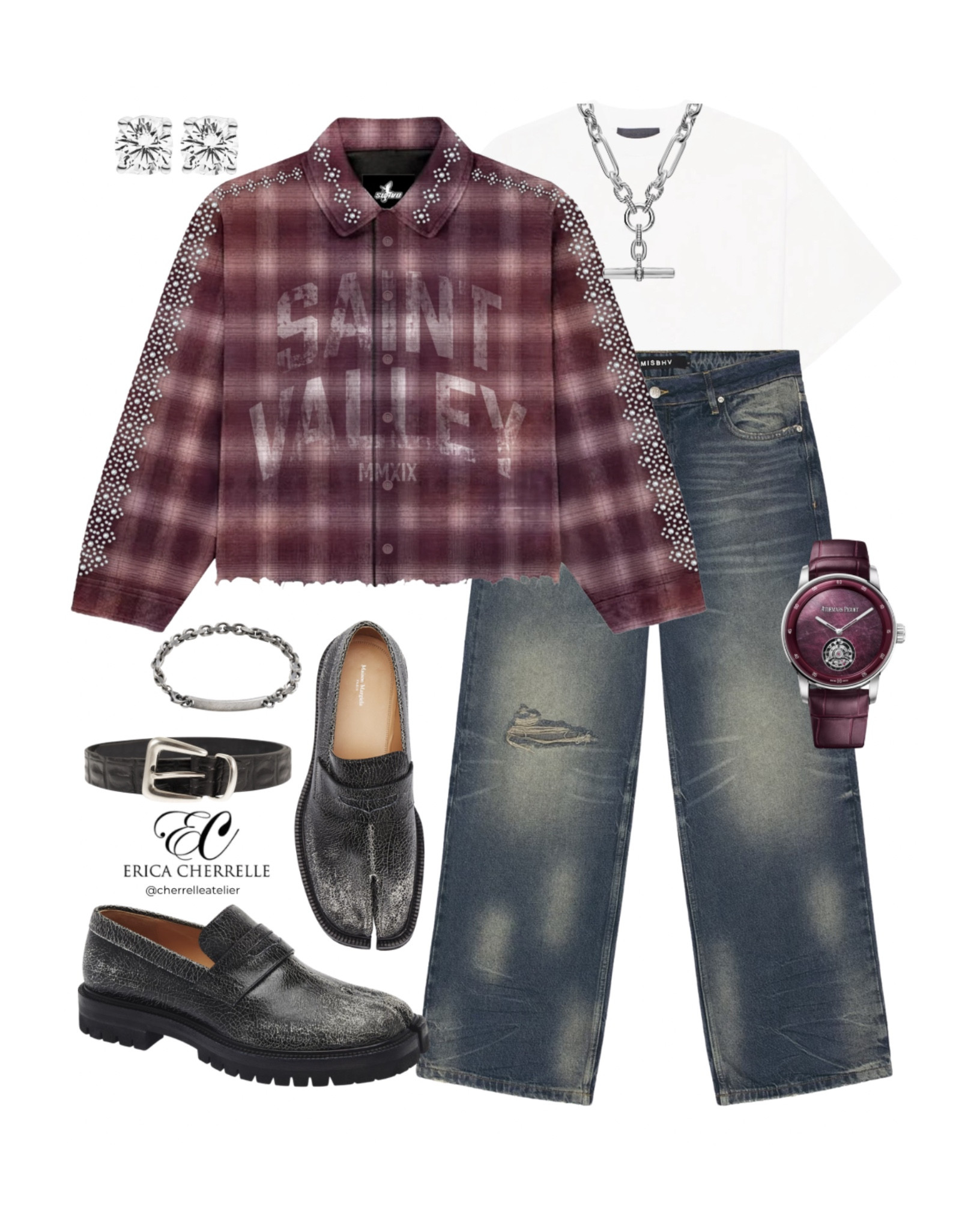 No more farmer plaid—streetwear just elevated checks 🔥

This is bold layering done right: relaxed denim, statement plaid, hard rock metal jewelry, and footwear that makes noise. Mixed metals + bold shoes = big stepper energy.

If your fits aren’t hitting like this… it’s time to level up.

#plaid #MensFashion #virtualstylist #personalstylist #StreetwearMen #MenswearDaily #OutfitInspo 

#LTKootd #LTKTall #LTKMens