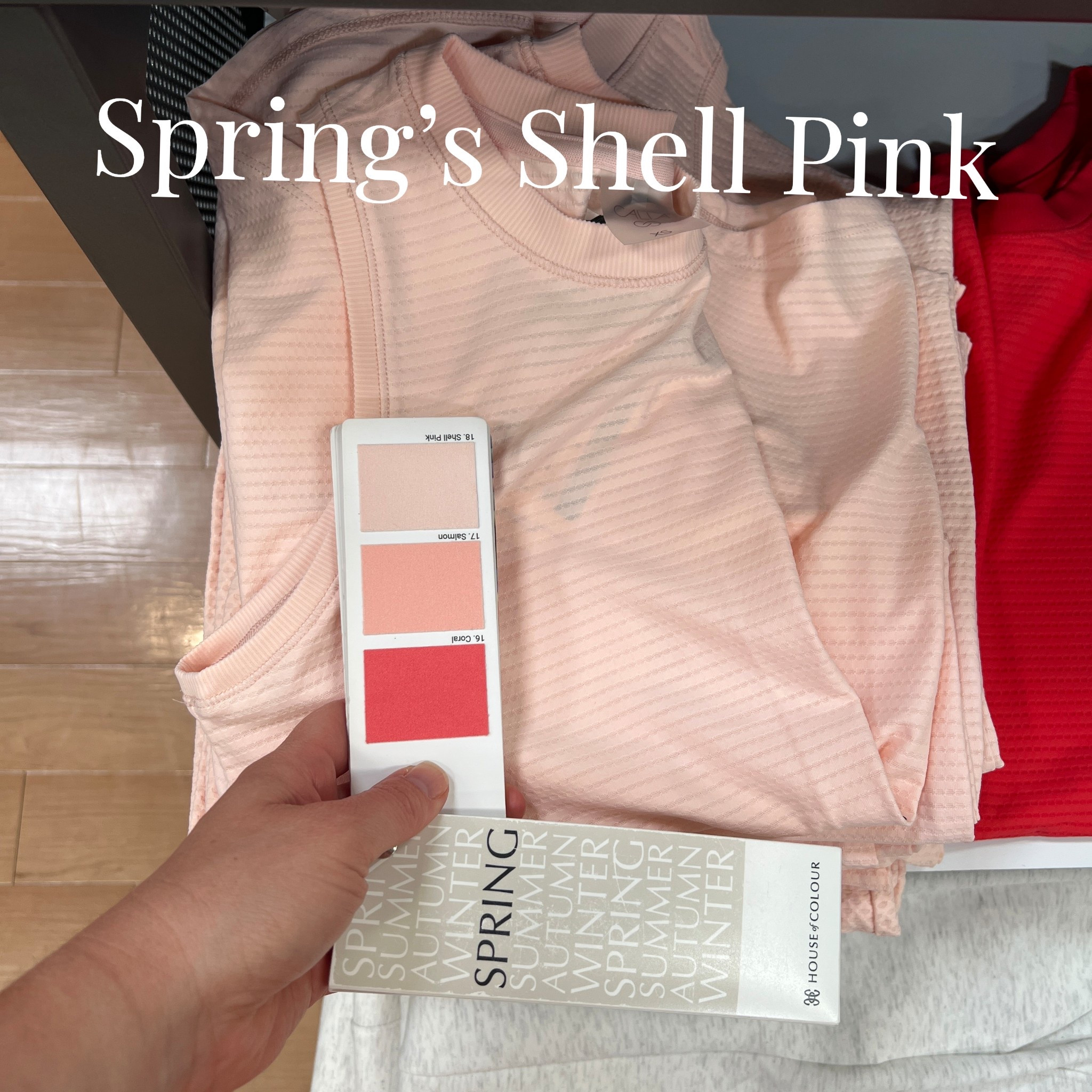 Spring’s Shell Pink is a pale, peachy coral. 