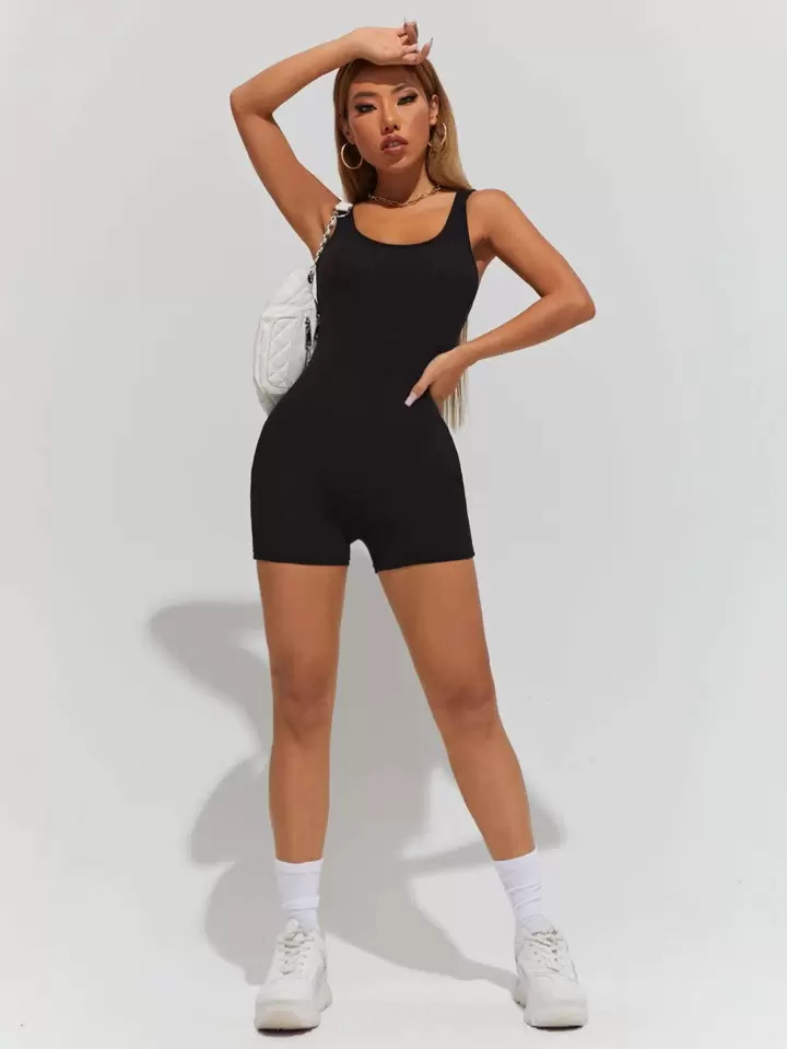 SHEIN PETITE Stevige unitard tankromper | SHEIN