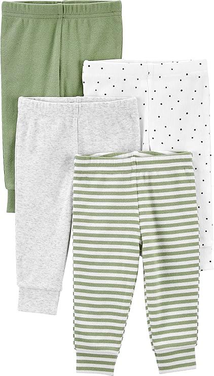 Simple Joys by Carter's Baby Boys' 4-Pack Textured Pants, Pack of 4 | Amazon (US)