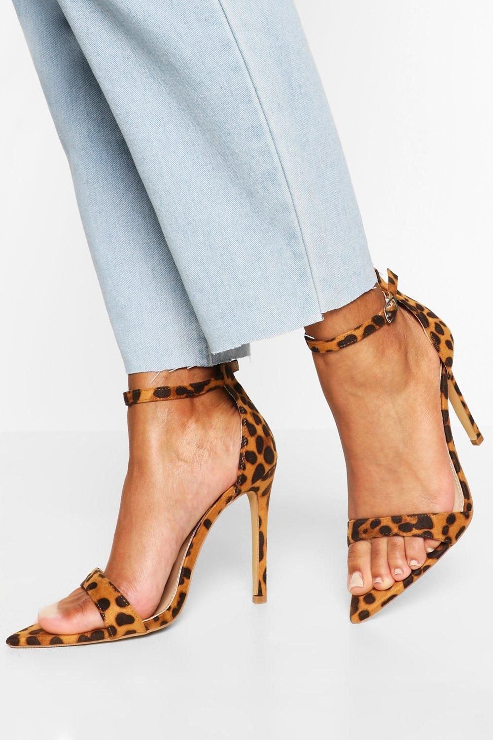 Womens Pointed Toe Barely There Heels - Multi - 7 | Boohoo.com (US & CA)