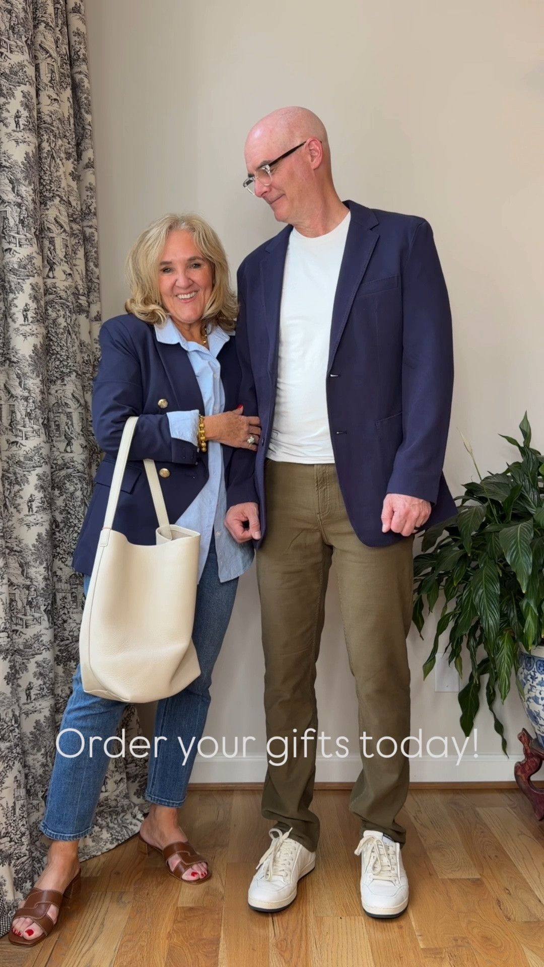@Quince   #QuincePartner 
Father’s Day is just around the corner. I’ve rounded up 3 of Dougie’s @Quince  favorites, the perfect gifts for any guy on your list. 
Pants order his smaller size
Blazer order his larger size
Beautiful leather duffle, so handsome

My outfit? I love this new convertible blazer. Its a year round weight. In the fall I can add cashmere inserts for that layers look without the bulk. 
Blazer size medium
Jeans 29 short
Oxford size medium
Sandals true to size…they are stretching to form to my foot. Amazing quality and price.

#LTKOver40 #LTKMens #LTKTravel #LTKWorkwear