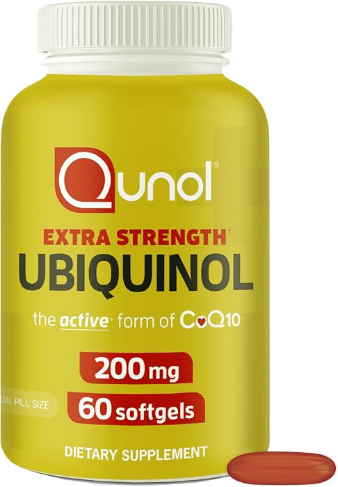 Qunol 200mg Ubiquinol, Powerful Antioxidant for Heart and Vascular Health, Essential for energy p... | Amazon (US)