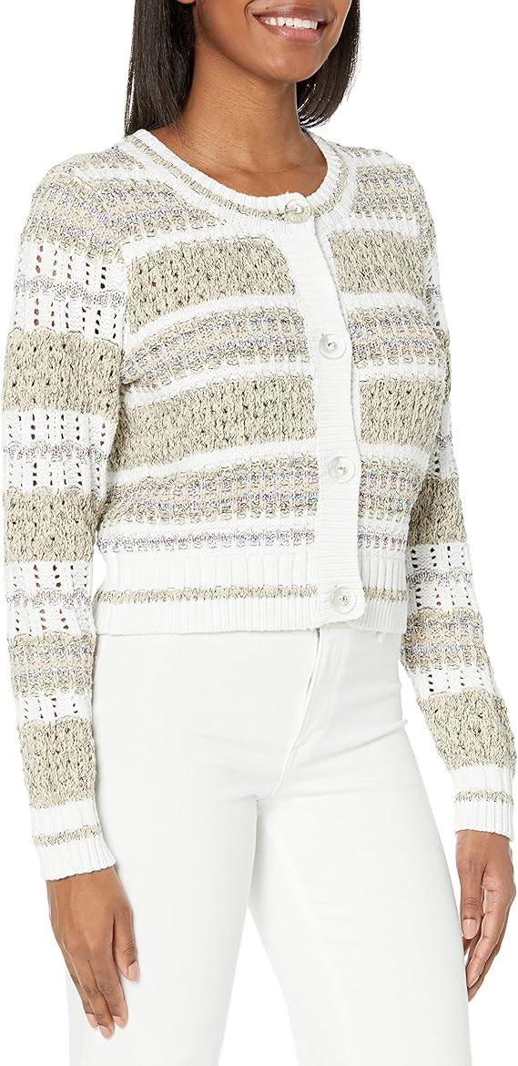 Ramy Brook Womens Carmen Sequin Knit Cardigan Sweater | Amazon (US)