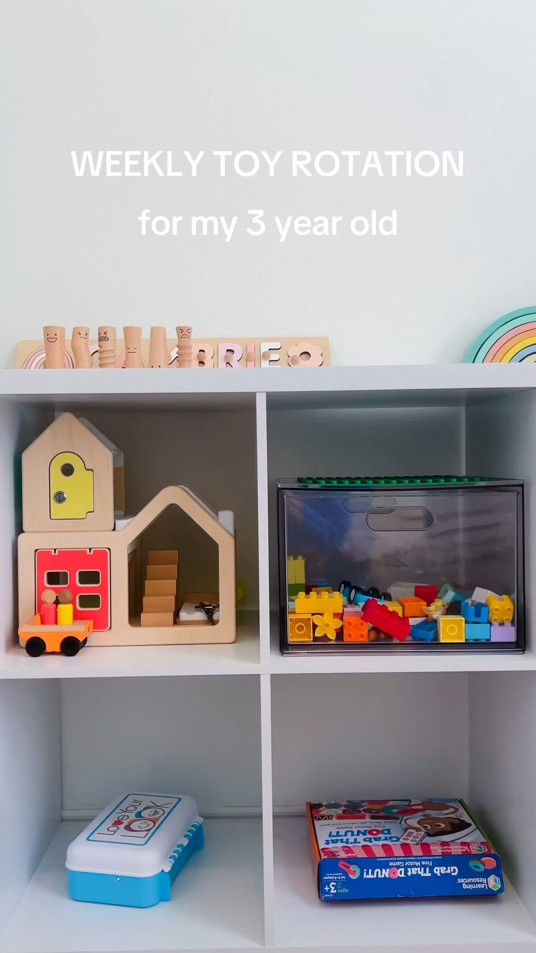 These are our toys for this week! #toyrotation #toddlertoys #targettoys #amazontoys

#LTKKids #LTKFamily #LTKFindsUnder50