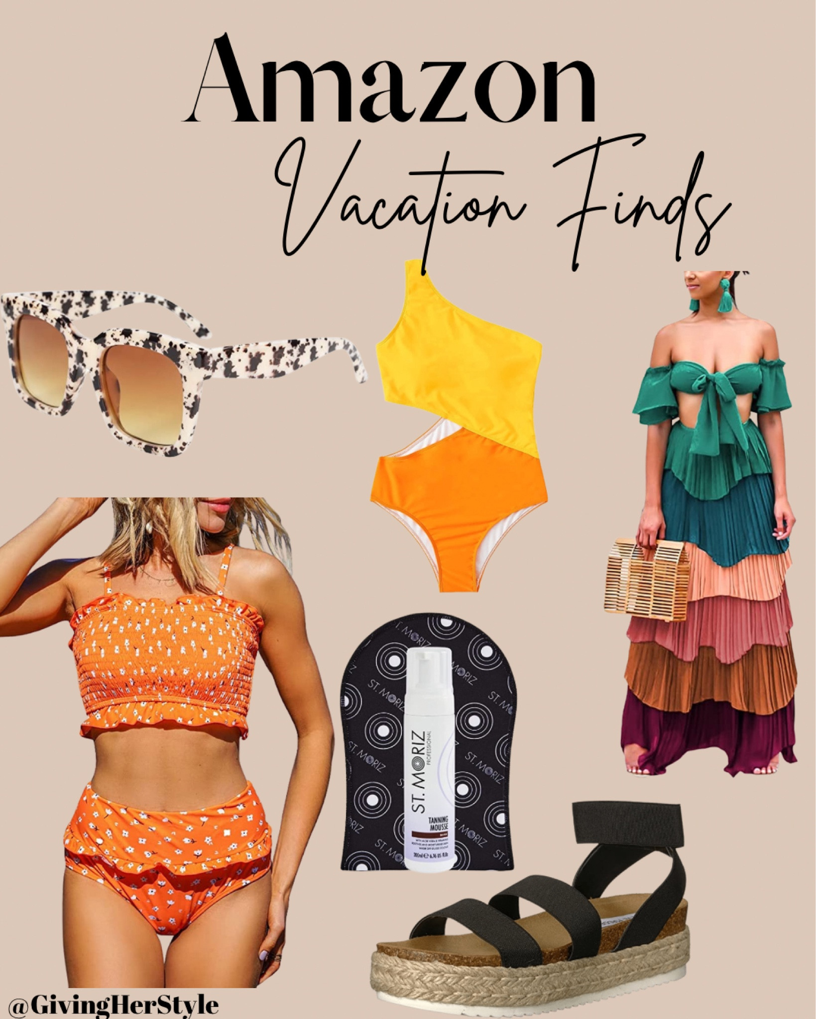 Amazon vacation finds! 
| amazon | vacation | vacation outfit | vacation essentials | travel | amazon travel | amazon vacation | swimsuit | resort | resort wear | Cabo | New Mexico | cruise | spring | summer | traveling | swimsuits | swimwear | swim coverup | matching set | two piece set | tropical | sunglasses | self tanner | sandals | beach | island | Hawaii | island outfits | outfit ideas | amazon style | amazon fashion | Amazon must haves | best of amazon | best of amazon prime | vacation wear | two piece swim | bathing suit | bikini | earrings | beaded earrings | destination wedding | 

#LTKunder100 #LTKunder50 #LTKSeasonal