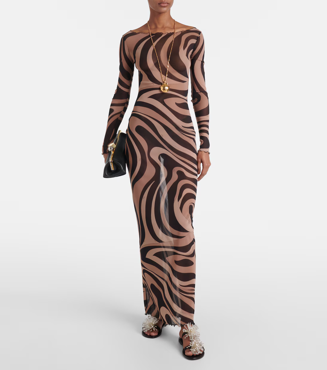 Marmo sheer mesh maxi dress | Mytheresa (US/CA)