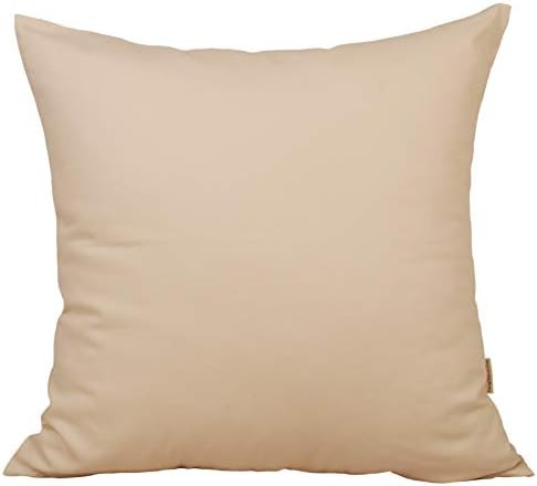TangDepot Handmade Decorative Solid 100% Cotton Canvas Throw Pillow Cover/Pillow Sham, (12 INCH x 12 | Amazon (US)