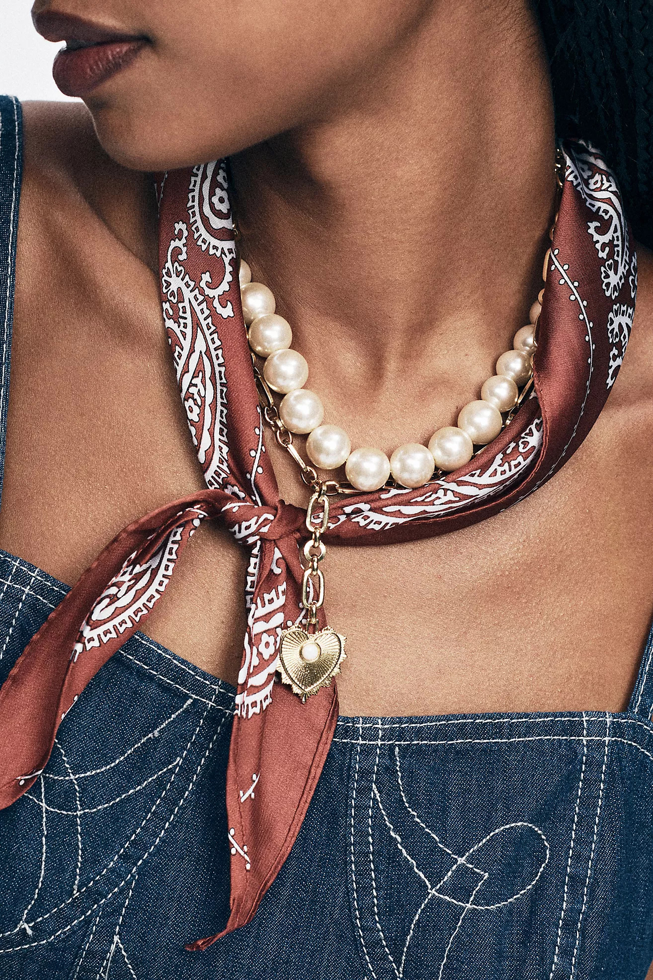 Pearl Bandana Necklace | Anthropologie (US)
