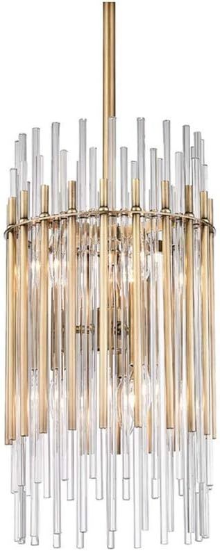 Hudson Valley Lighting 6310-AGB Wallis - Six Light Pendant, Aged Brass Finish with Clear Crystal ... | Amazon (US)