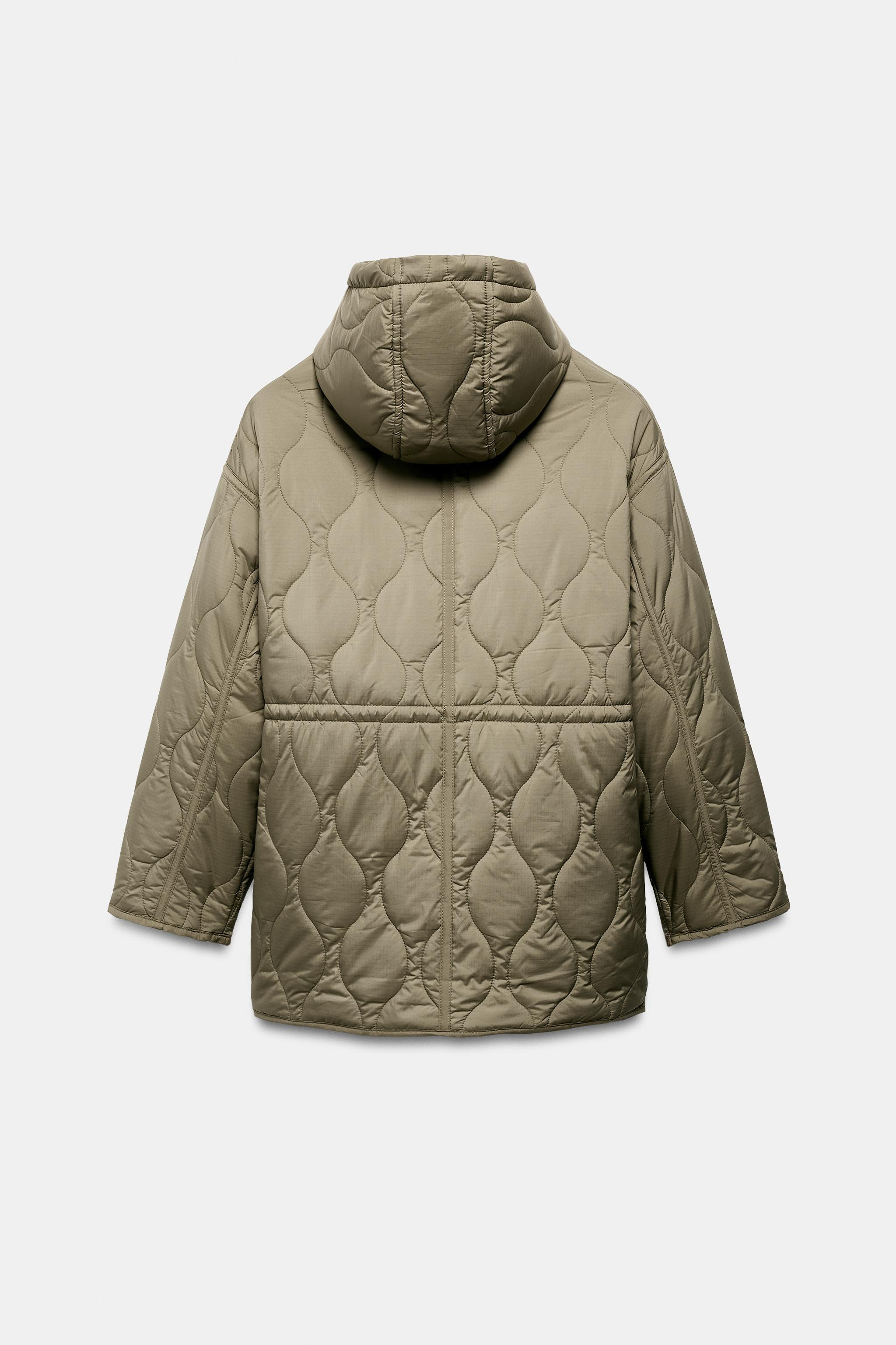 WATER-REPELLENT HOODED PUFFER JACKET | Zara UK