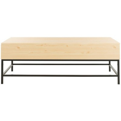 Gina Lift-Top Coffee Table - Light Oak/Black - Safavieh | Target
