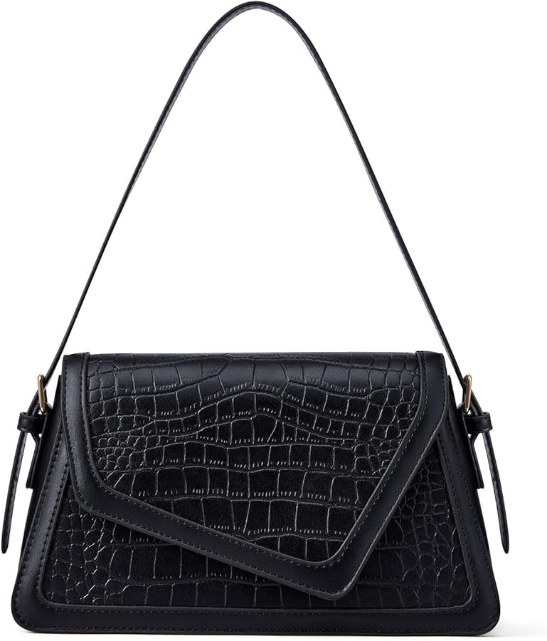 Glowave Black Purse, Black Shoulder Bag, Black Purses for Women, Small Shoulder Purse, Women's Sh... | Amazon (US)