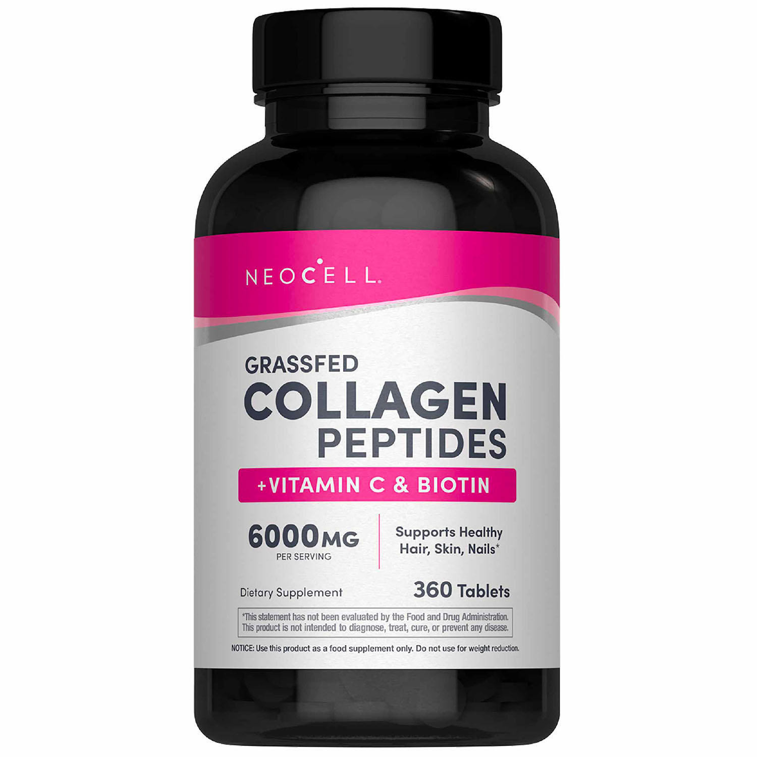 NeoCell Grassfed Collagen Peptides + Vitamin C & Biotin Caplets, 360 ct. | Sam's Club