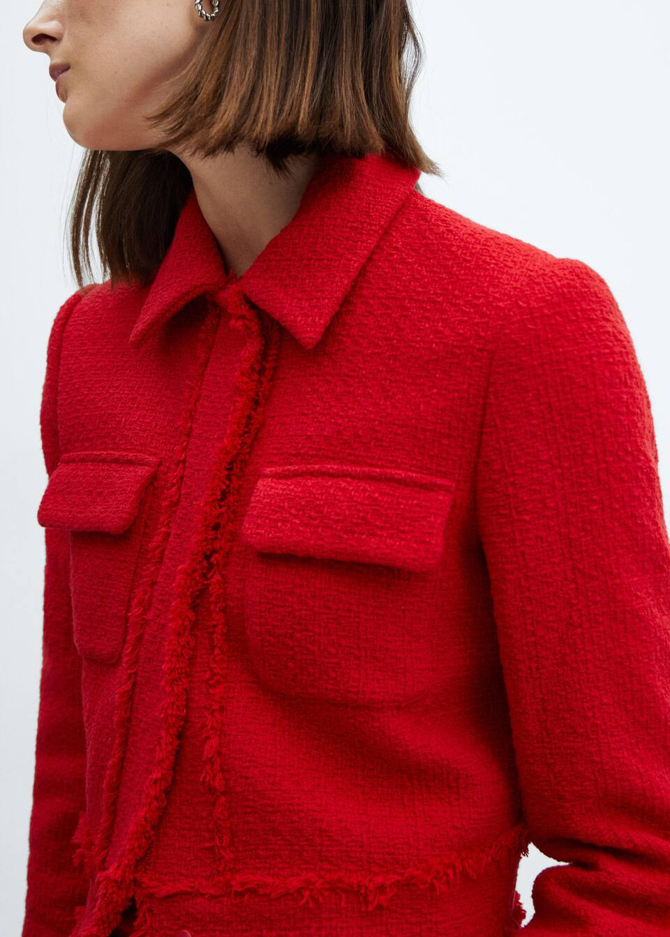 Crop tweed jacket -  Woman | MNG Australia | Mango (US/MX/AU)