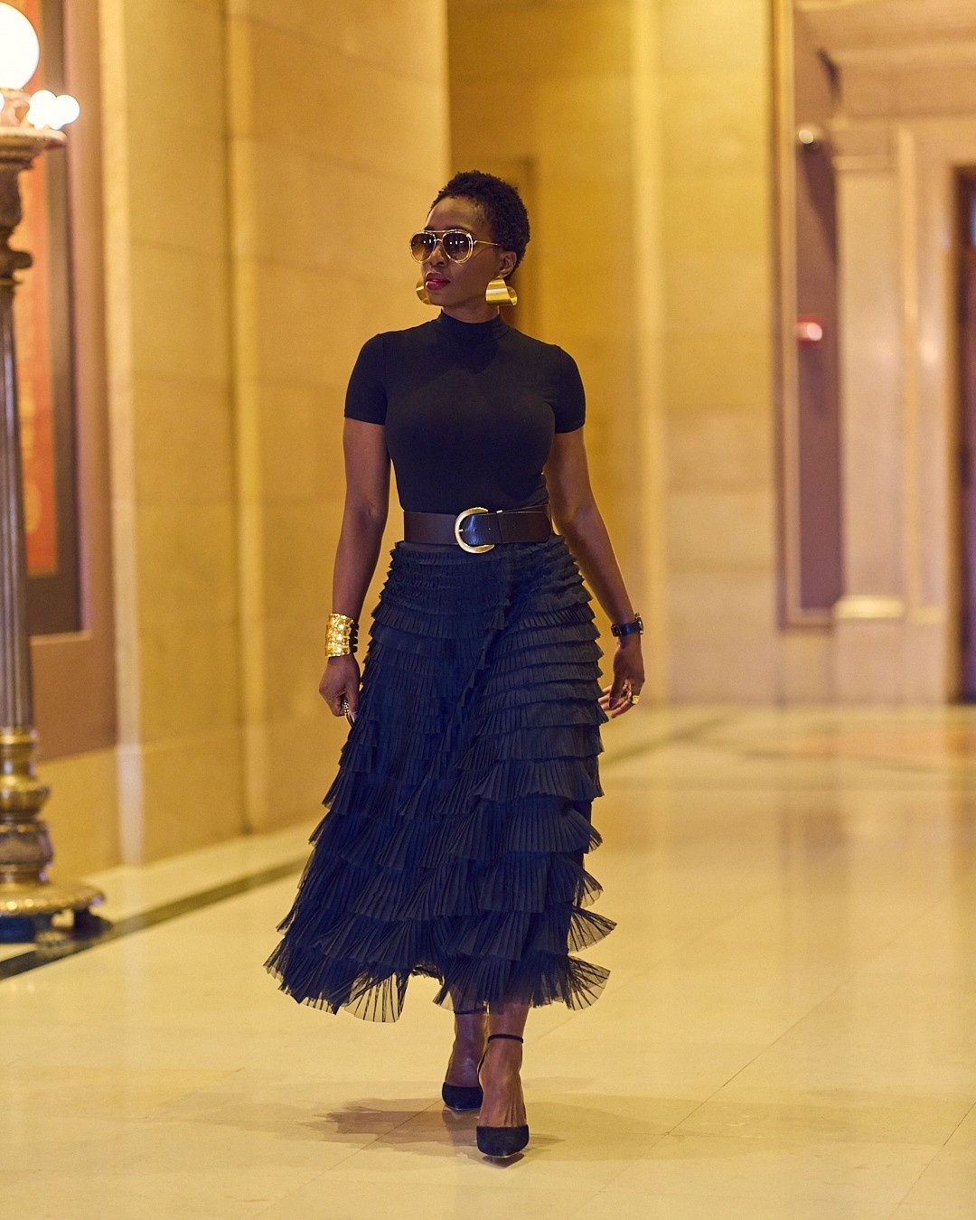 Easy and elegant all black outfit 🖤 holiday party looks, maxi skirt style, black heels, Macy's, bodysuit style, dressy outfit, Gilt, tall women fashion

#LTKOver40 #LTKootd #LTKWorkwear