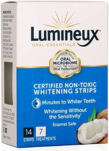 Lumineux Teeth Whitening Strips by Oral Essentials - 7 Treatments Dentist Formulated and Certifie... | Amazon (US)