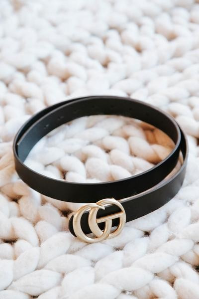 Edinboro Faux Leather Belt, Black | North & Main Clothing Company