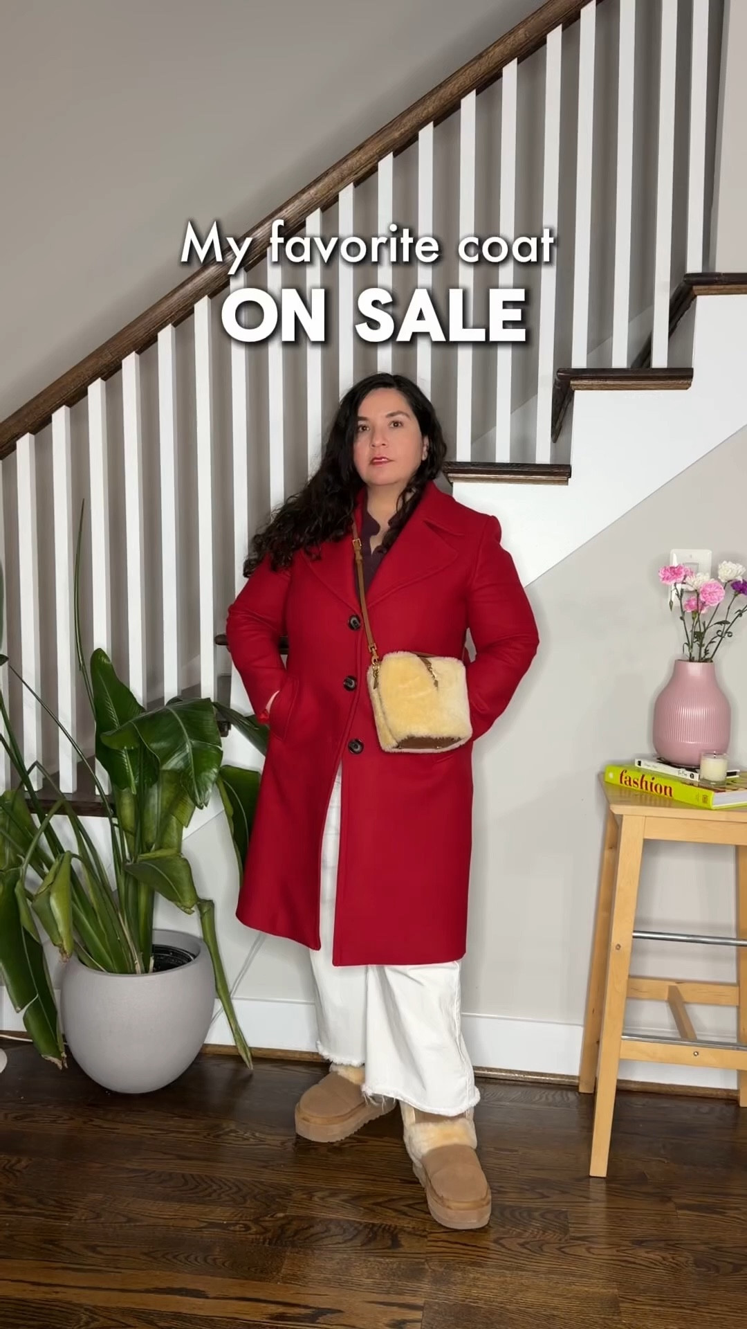 My favorite coat is on sale right now.
This is one of those outfits I’ve wearing on repeat. I’m not fully ready to put away my cozy pieces yet, so I kept the shearling bag and UGGs, but skipped the extra layers.
Wearing my red coat from @‌Boden currently on sale (from $359, to $215.40) I love it because it’s structure and petite, the sleeves work perfectly for my height, and my forever favorite white jeans from @‌Anthropologie again in petite, chef’s kiss no alterations needed.
It’s simple, comfortable, and always works.

#LTKPetite #LTKootd #LTKSaleAlert